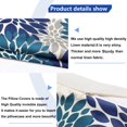 thumbnail image 4 of Juego de 2 fundas de almohada decorativas, color azul, 18.0 x 18.0 in, fundas de almohada para sofá, sala de estar, exterior, 4 of 5