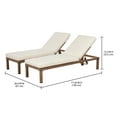 thumbnail image 3 of Better Homes & Gardens Marlow Adjustable Back Chaise Loungers, Creme, 2-Pack, 3 of 8