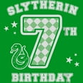 thumbnail image 2 of Boy's Harry Potter Slytherin 7th Birthday  Graphic Tee Kelly Green Small, 2 of 4