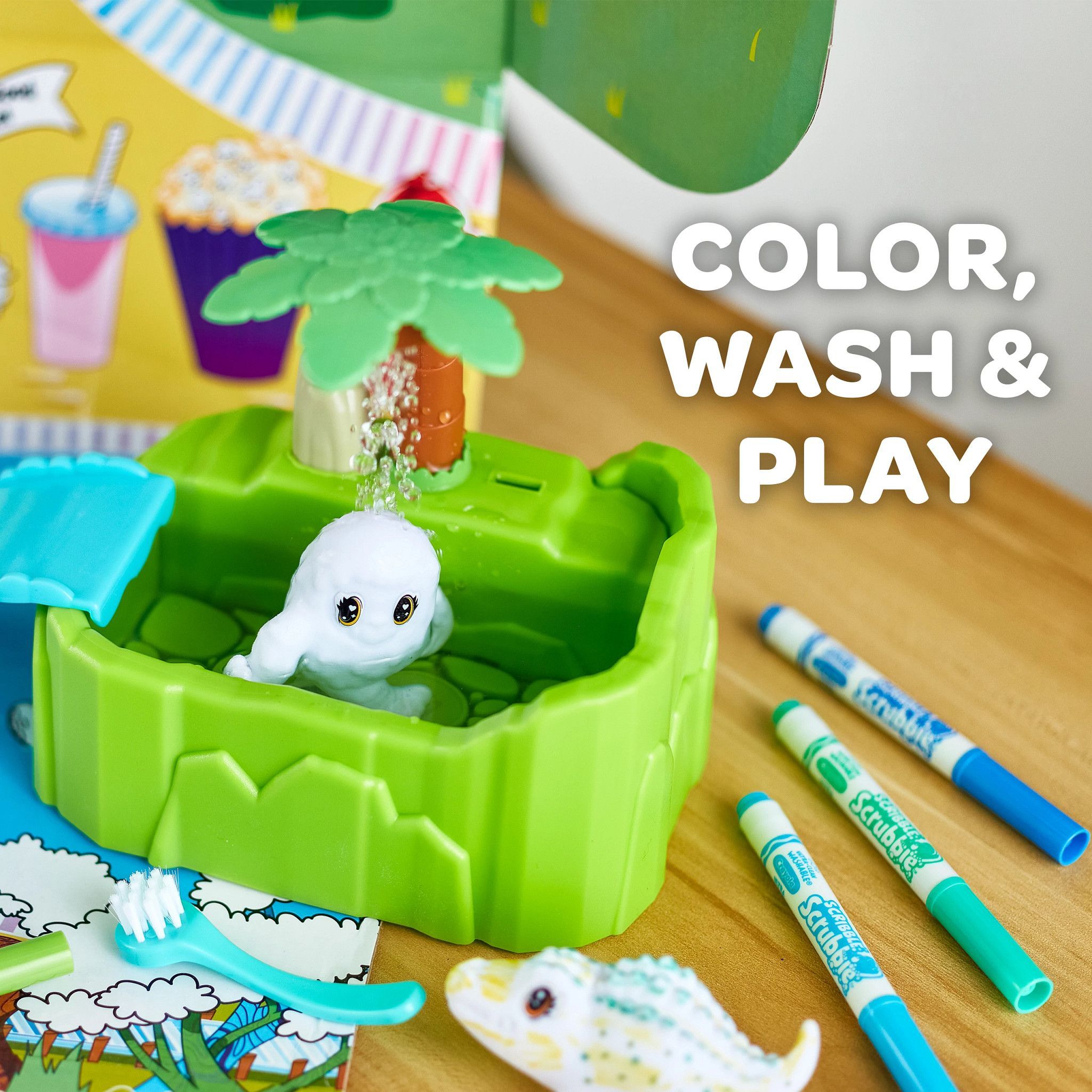 Crayola Scribble Scrubbie Peculiar Zoo Mess Free Playset, Creative Toys, Gift for Beginner Child - image 5 of 9