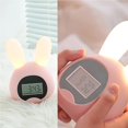 thumbnail image 3 of Despertador Luz Reloj De Conejo Luz Con Luz Amarilla Cálida Control Táctil Lámpara De Noche Regulable Para Dormitorio Habitación De Niños Kearding HA017695-00, 3 of 7
