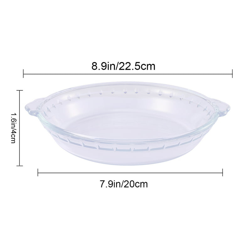 ZYER Clear Round Glass Casserole Dish With Glass Lid Covered Glass Bakeware,Glass  Microwavable Bowls (2.5