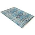 thumbnail image 3 of Rugsotic Carpets Machine Woven Crossweave, Oriental Polyester Area Rug, Blue, 5'x7'10'', 3 of 6
