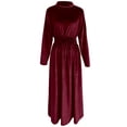 thumbnail image 6 of Elegant Wrapped Maxi Dress With Waist And Pleated Detail For Casual Everyday Wear Flowy Elegant Gowns, 6 of 7