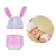 thumbnail image 4 of BRIGHTFUFU Bebé recién nacido accesorios de fotografía Patrón de oreja de conejo Trajes de foto Traje de punto Unisex Lindo Infant Hat pantalones, 4 of 7
