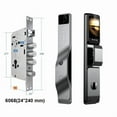 thumbnail image 3 of Smart Door Lock 3D Face Recognition Smart Home Door Lock WiFi NFC Digital Electronic Lock Wifi Camera Rfid Card Works ,Smart and Convenient, 3 of 7