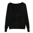 thumbnail image 1 of Spring/Autumn New Women's Knitted Cardigan, Long Sleeve, V - Neck, Slimming, for All Seasons, 1 of 2