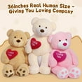 thumbnail image 6 of Tezituor 36" Teddy Bear Stuffed Animal Giant Bear Plush with I Love You Heart Plush Toy, 6 of 8