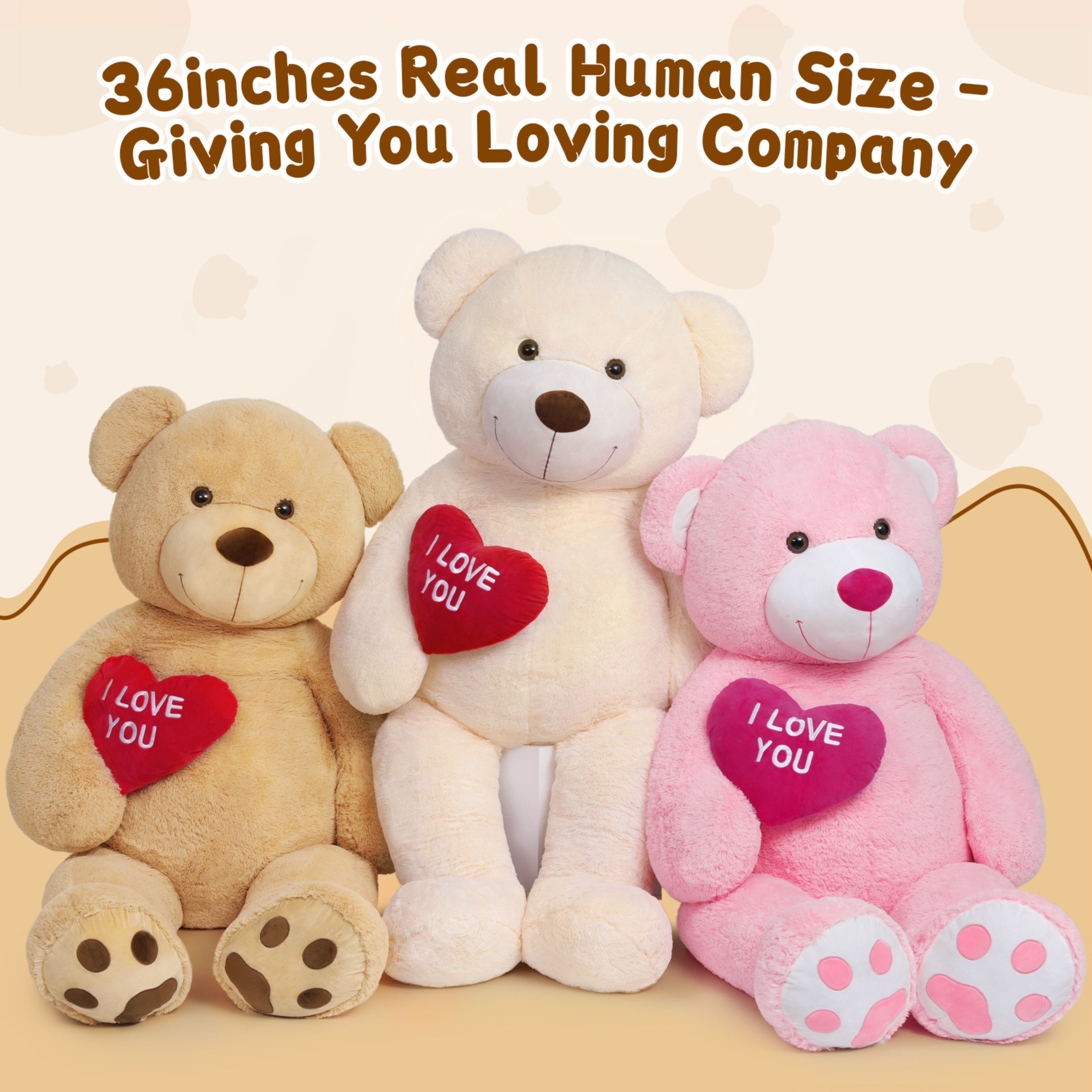 Tezituor 36-Inch Giant Teddy Bear Plush photo 5