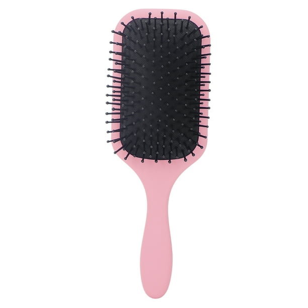 Cepillo para el cabello, desenredante, masajeador, cuero cabelludo, cojín de aire, peine para cabello rizado y liso, rosa