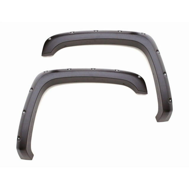 Lund International Garde-Boue Flare RX130TA Style RX-Rivet; Noir Texturé; Tri-Flex ABS Thermoplastique; Ensemble de 2
