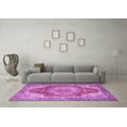 thumbnail image 3 of Ahgly Company Indoor Rectangle Medallion Purple Traditional Area Rugs, 8' x 10', 3 of 4