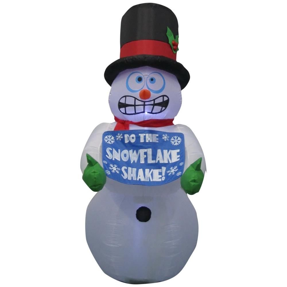 Airblown Holiday Snow Couple 6 ft. Prelit Inflatable Animated
