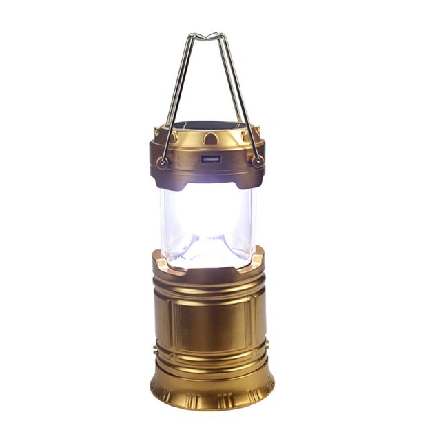 Linterna de Camping alimentada por energía Solar USB portátil de alto brillo Luz de Camping luz de emergencia para viajes de senderismo al aire libre