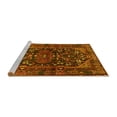 thumbnail image 2 of Ahgly Company Machine Washable Indoor Round Persian Yellow Traditional Area Rugs, 6' Round, 2 of 4