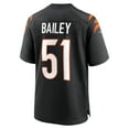 thumbnail image 3 of Men's Nike Markus Bailey Black Cincinnati Bengals Game Jersey, 3 of 4