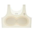 thumbnail image 1 of BYHONG Training Bras For Girls Teen Girls Sports Bras Comfort Soft Solid Color Bras Beige L, 1 of 2