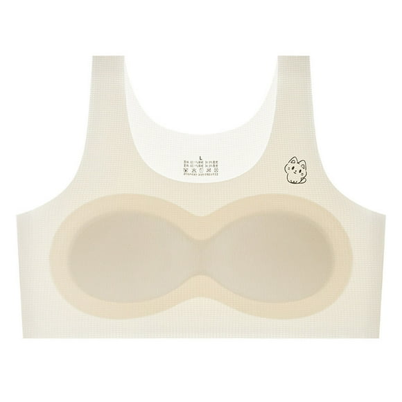 REDARER Soutiens-Gorge d'Entraînement en Soie Glacée pour Adolescentes, Soutien-Gorge de Sport Ultra-Respirant, Sans Couture Sans Armature et Ultra-Doux pour Adolescentes Actives