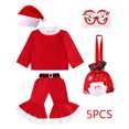 thumbnail image 1 of Disfraz de Papá Noel para niños y niñas, traje de Cosplay de elfo verde, carnaval, fiesta, Festival, Navidad, Año Nuevo, conjunto de ropa elegante, 1 of 7
