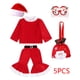 thumbnail image 3 of Disfraz de Papá Noel para niñas y niños, disfraz de elfo verde, disfraz de cosplay, fiesta de carnaval, festival, Navidad, Año Nuevo, conjunto de ropa elegante, 3 of 5