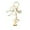 F, variant on Gold Metal Initial Letter Keychain with Bow Crystal Butterfly Charm, 26 Alphabet Personalized Bag Purse Handbag Key Clip Accessory