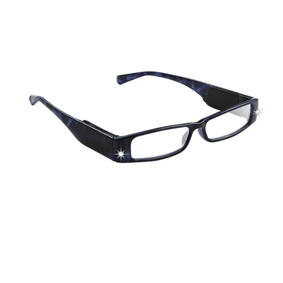 LightSpecs LightPipe Reading Glasses with LED Lights, Inna  1.50 Power