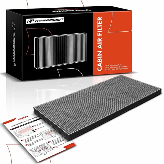 A-Premium Under Hood Cabin Air Filter w/Activated Carbon Compatible with Tesla S 2016-2023, Located Under Hood, Replace# 1059333