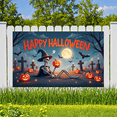 thumbnail image 6 of Halloween Skeleton Banner Pumpkin Decoration Ghost Design for Party Celebration Outdoor Decoration Indoor Party, 6 of 9