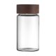 thumbnail image 2 of Frasco de vidrio borosilicato sellado con tapa de madera de arce, grado alimenticio, transparente, opciones de múltiples tamaños para productos secos, bocadillos y granos., 2 of 6