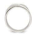 thumbnail image 2 of Sterling Silver Polished 5 Band Intersecting Ring - Size 7, 2 of 3