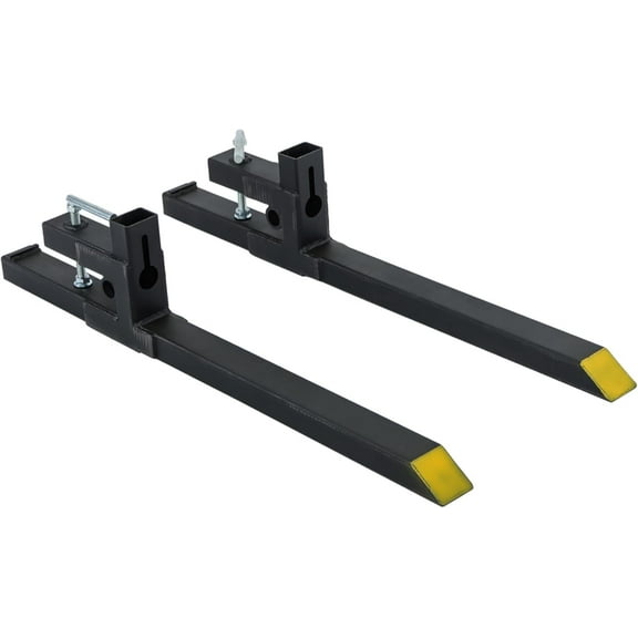 LABLT 43 2000lbs Clamp on Pallet Forks, Heavy Duty Quick Attach Bucket Fork Replacement for Tractor Loader Skid Steer