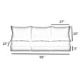 thumbnail image 5 of Sorra Home  Outdura Solid Indoor/Outdoor Corded Pillow and Cushion Sofa Set 23 in x 25 in x 5 in - ETC Smoke, 5 of 5