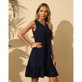 thumbnail image 5 of Anyshow Women's Ruffle Hem Dresses Summer Casual Loose Sleeveless Beach Tank Sundress 2025, 5 of 9