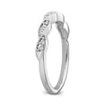 thumbnail image 3 of Araiya Fine Jewelry 10K White Gold Diamond Band Ring (1/10 cttw, I-J Color, I2-I3 Clarity) Size 7, 3 of 6