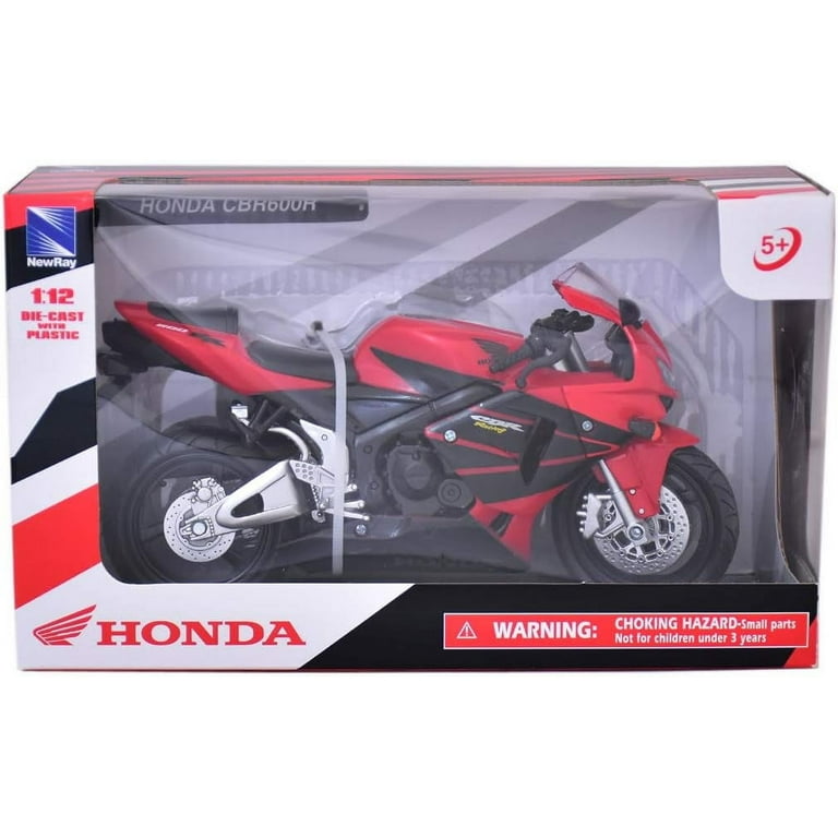 New Ray Toys, Honda CBR600R Road Bike, 1:12, 17cm, Red - Walmart.com