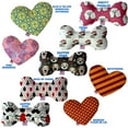 thumbnail image 2 of Pet and Dog Plush Heart or Bone Toy, "Dapper Dogs Group" (Available in different sizes, and 9 different pattern options!), 2 of 10