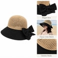 thumbnail image 7 of Women’s Wide Brim Straw Sun Hat, Floppy Beach Hat for Summer Travel, Vacation, Pool and Outdoor Wear, Black, TIKA, 7 of 7