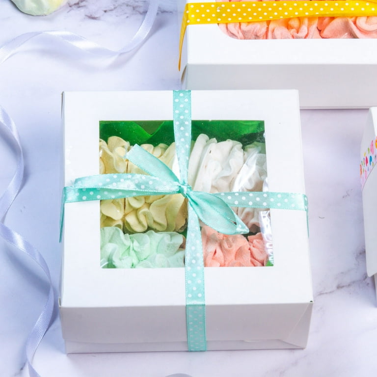 Wide Satin Ribbon Grosgrain Valentine Wedding Ribbon for Gift Wrapping Cake Box Bows | Harfington, Light Pink / 1 x 25 Yard