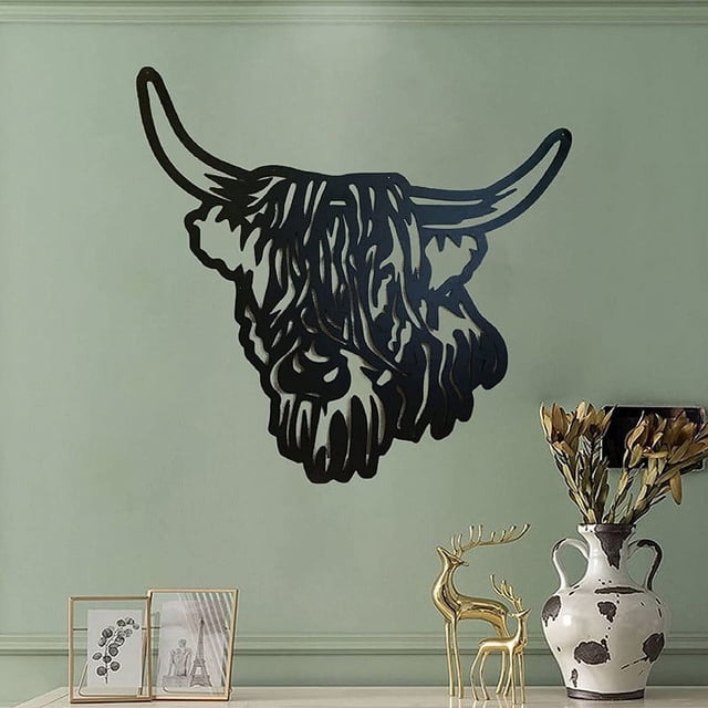 Xihbxyly Arte de Pared de Metal Personalizado con Diseño de Vaca, Letrero con Nombre Personalizado, Acero Al Carbono Duradero, con Recubrimiento En Polvo para Uso En Interiores y Exteriores, Perfecto