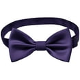thumbnail image 6 of Xfvqtps Boys Bow Tie Solid Color Bowties Adjustable Neckties for Uniform School Party Navy, 6 of 7