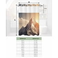 thumbnail image 6 of No Hook Shower Curtain with Snap in Liner, Mountains Natural Landscape Alps Hotel Shower Curtains for Bathroom, Washable Shower Curtain Liner Set with Mesh Top Window, 36"x72", 6 of 6