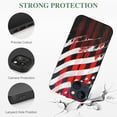 thumbnail image 2 of PIKWEEK LANJIDENG compatible with iPhone 14/13 phone case, men's baseball, American flag design, military grade shock-absorbing bumper, scratch resistant PC protective case iphone13, 2 of 4