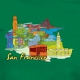 thumbnail image 3 of CafePress - San Francisco Travel Poster T Shirt - Women's Traditional Fit Dark T-Shirt, 3 of 4