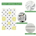 thumbnail image 4 of Eveokoki 2 Pcs Kitchen Towels Lemons Kitchen Dish Towels Kitchen Dish Cloths Fast Drying Kitchen Rug Kitchen Decor for Home Cleaning Cooking Baking, 16 x 24 Inch, 4 of 5