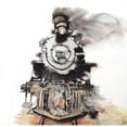 thumbnail image 3 of Atelier B Art Studio 20x20 Black Modern Framed Museum Art Print Titled - VINTAGE TRAIN, 3 of 5