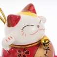 thumbnail image 3 of Greenadscape 5Pcs Chinese Cat Figure Ceramic Cat For Home And Car Decoration Lovers, 3 of 8