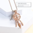 thumbnail image 4 of Dreamcather with Angel Wing Necklace for Cremation Ashes Glass Urn Pendant Memorial Jewelry Keepsake Urn for Ashes Flower Perfume, 4 of 6