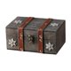 thumbnail image 1 of Caja de almacenamiento de joyas, cofre del tesoro, caja de regalo, porta baratijas, organizador de joyas para Gris, 1 of 9