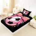 thumbnail image 4 of Erosebridal Pink Bowknot Twin Sheet Sets For Girls,Football Games Bedding For Kids 3pcs, 4 of 6