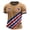 Earthy Yellow, variant on Mens USA Patriotic Soccer T-Shirt American Flag Short Sleeve Football Fan Jersey Moisture Wicking Quick Dry Athletic Sports Fan Tee for Game Day Red 3XL